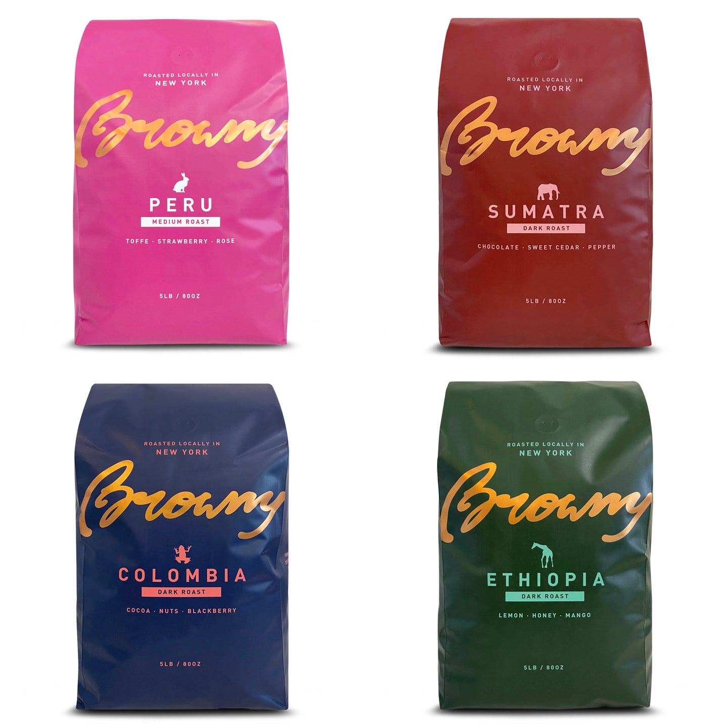 Single Origin Coffee - 5lb bags – Browny Coffee Roasters